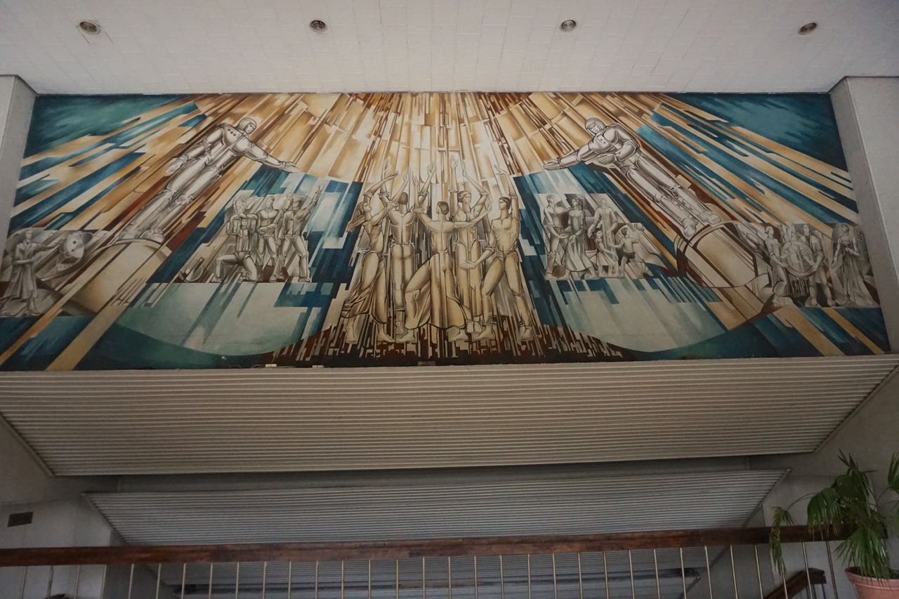 Wandschildering | Cultuur- en Sportcentrum | Vilnius | Litouwen
