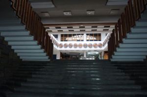 Interieur nationale bibliotheek | Kosovo | Pristina