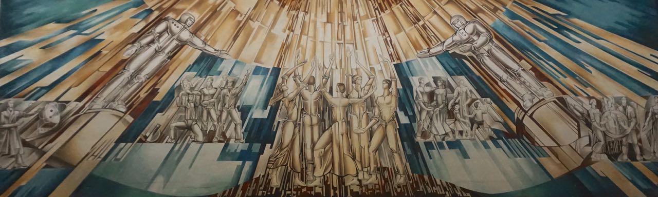 Wandschildering | Cultuur- en Sportcentrum | Vilnius | Litouwen