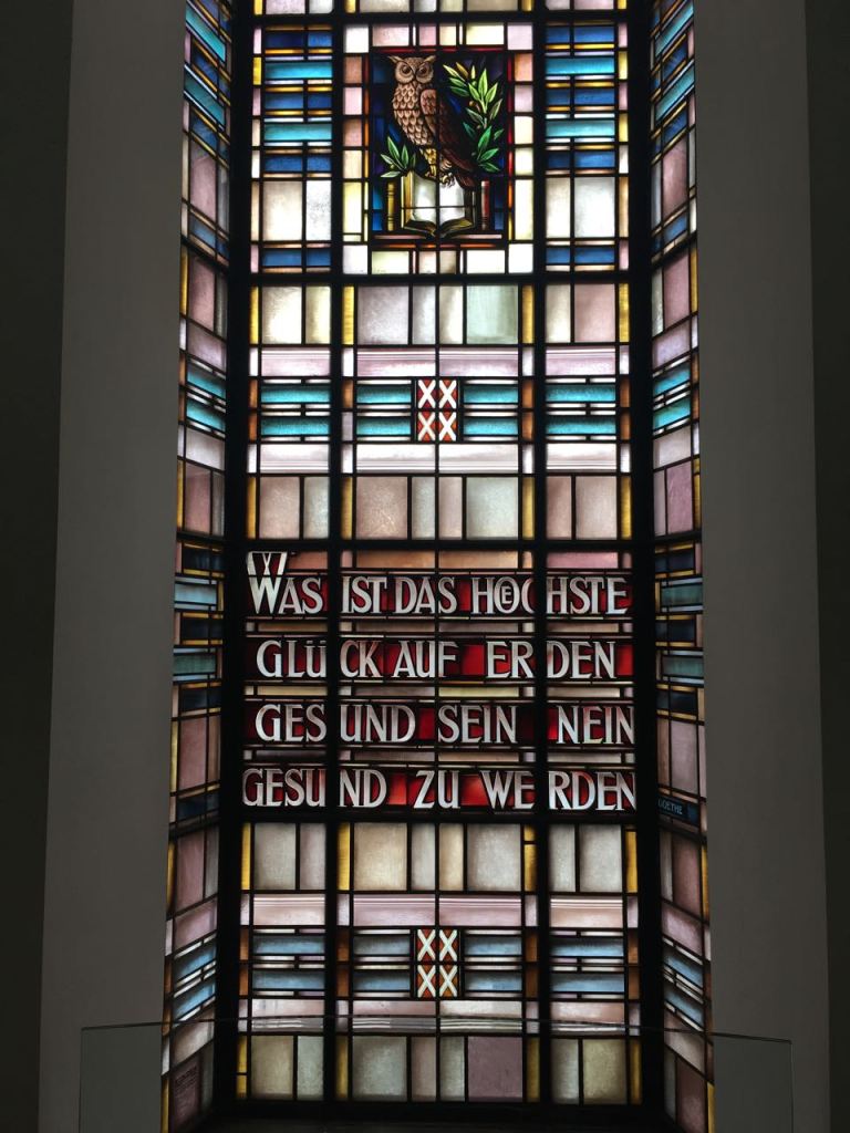 Hygiënemuseum, glas in lood | Dresden | Duitsland