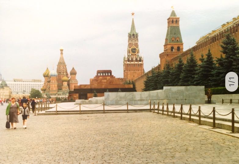 Rode Plein met Leninmausoleum | Moskou | Sovjet-Unie 1989