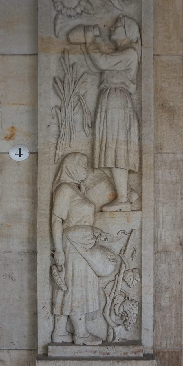 Reliëfs | Altmarkt | Dresden | Duitsland