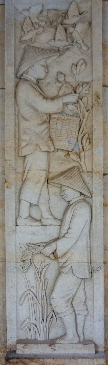 Reliëfs | Altmarkt | Dresden | Duitsland