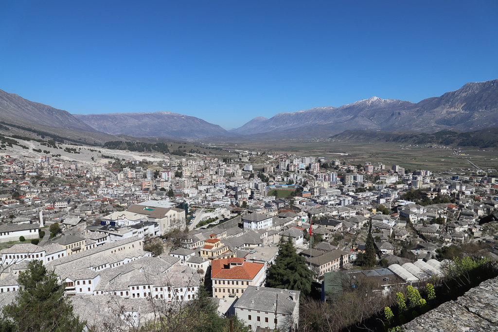 Uitzicht over Gjirokastër | Gjirokaster | AlbaniëKalaja e Argji