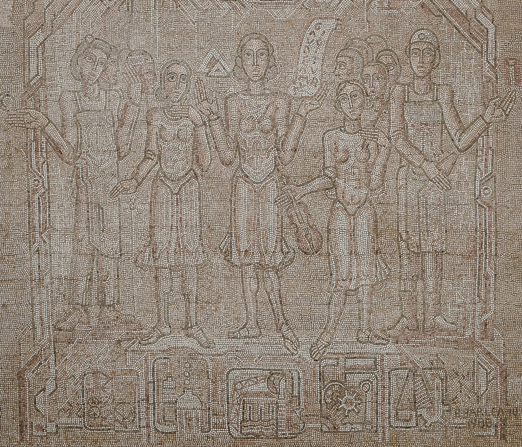 Socialistisch realistisch mozaïek B. Bârleanu | Iasi | Roemenië