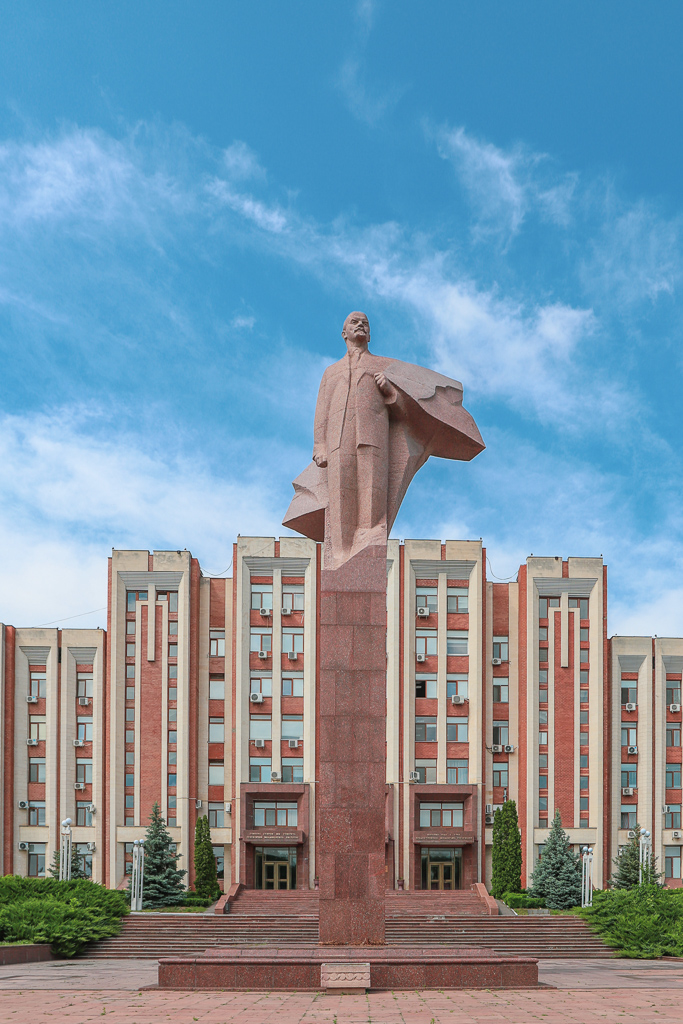 Lenin bij Parlementsgebouw | Tiraspol | Transnistrië