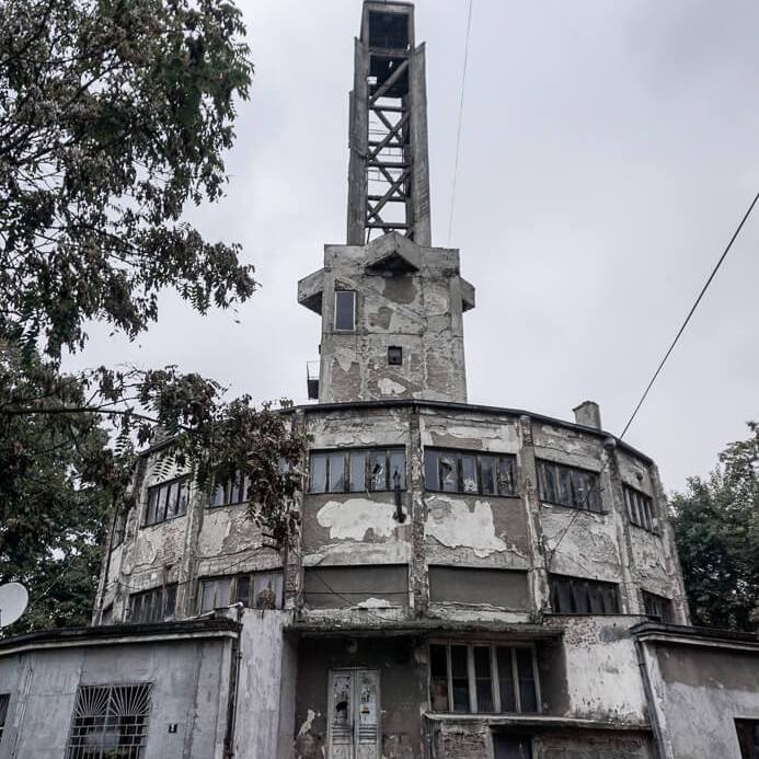 Centrale toren tentoonstellingsterrein Sajmište | Belgrado | Servië