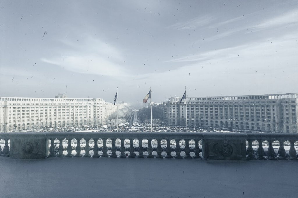 Uitzicht op Boulevard van de Eenheid vanuit Parlementsgebouw | Boekarest | Roemenië