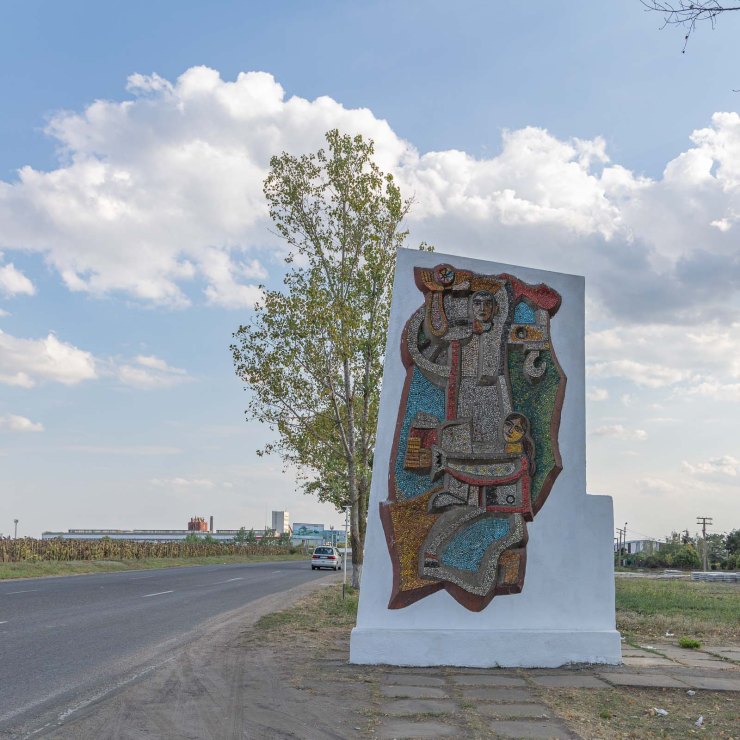 Mozaïek vlak voor Tiraspol | Transnistrië