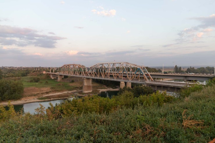 Brug over Dnjestr bij Bender