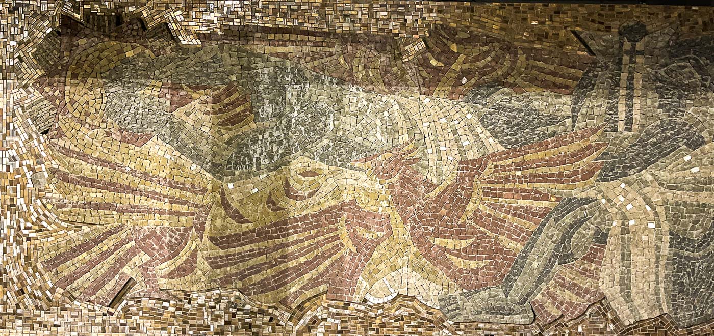 Mozaïek 'Strijd en doelen' van de CP | Ioan Leviev | 1970's | Voormalig Huis van de Communistische Partij | pl. Tsentralen 1 | Plovdiv | Bulgarije