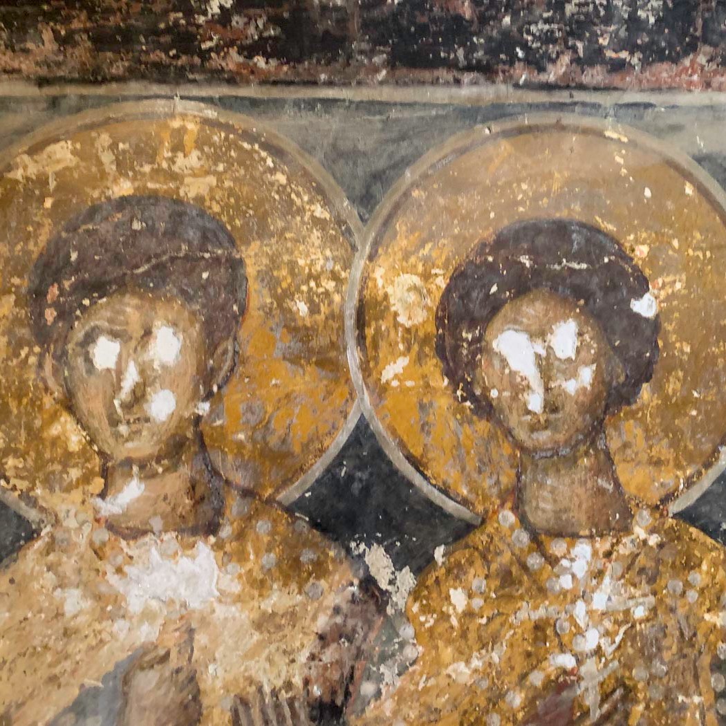 Iconen bij H. Maria Perybleptos | Ohrid | Noord-Macedonië